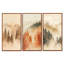 «Sand Forest Veil - Cream Forest», ensemble de 3 reproductions sur toiles encadrées-129013289-129013290