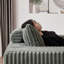Fauteuil en velours côtelé sans assemblage - Fauteuil moelleux de 75 pouces pour chambre à coucher, coussin, chambre d'armée,-2041589765-2041589767