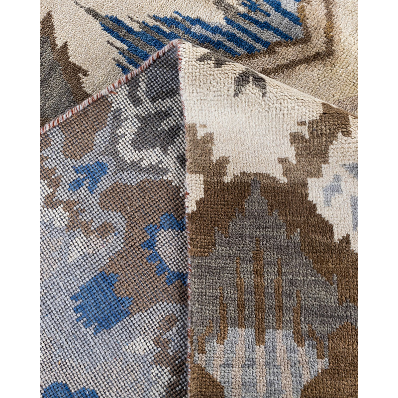 Overdyed One-of-a-Kind 8' 0" X 9' 10" Hand Knotted Area Rug