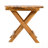 Foldable and Adjustable Acacia Wood Side Table, No Installation Required, Perfect for Outdoor and Indoor Use