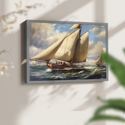 Série nautique - CCxxiv - Reproduction encadrée - Restickable