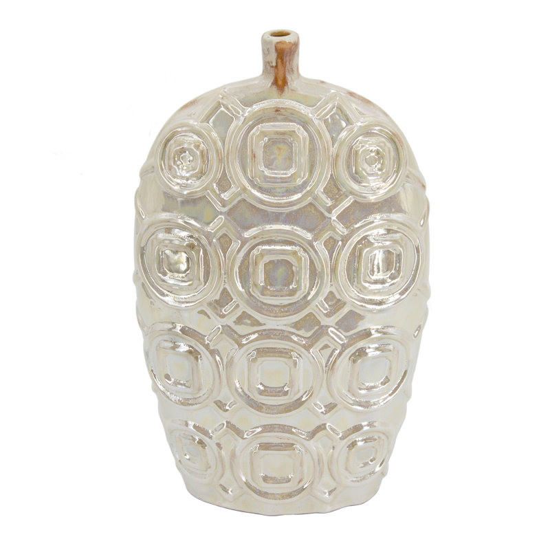Ralfs Ceramic Table Vase, 15.9" H x 9.1" W x 3.7" D