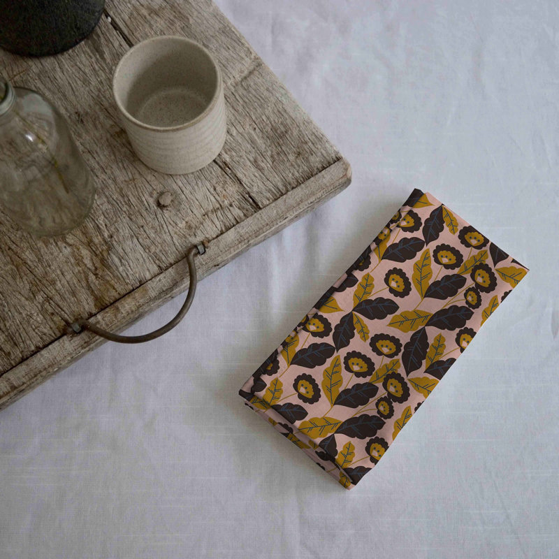 Cahlan 100% Cotton Floral Square Napkin