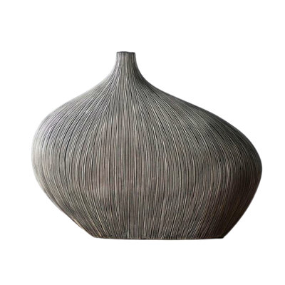 Dinovo Abstract Striped Polyresin Table Vase