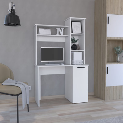 Kincheloe Computer Desk with Hutch