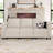 Vevey 3-Seat Corduroy 83.4'' Wide Sectional Storage Sofa Lounge Apartment Couch-502698923