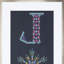 Art textuel encadré Bejewel Joy Champagne