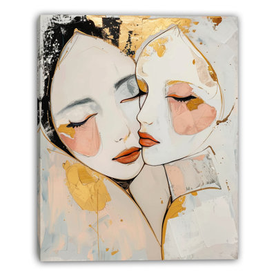 Art mural ivoire sur toile tendue Harmony