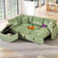 Canapé-lit modulaire convertible avec rangement, 2 coussins, ports électriques - Rangement ergonomique et chaleureux-1213618922