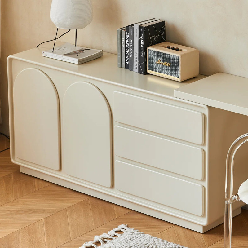 Meuble-lavabo extensible pour chambre à coucher avec 3 tiroirs et 2 portes Modern
