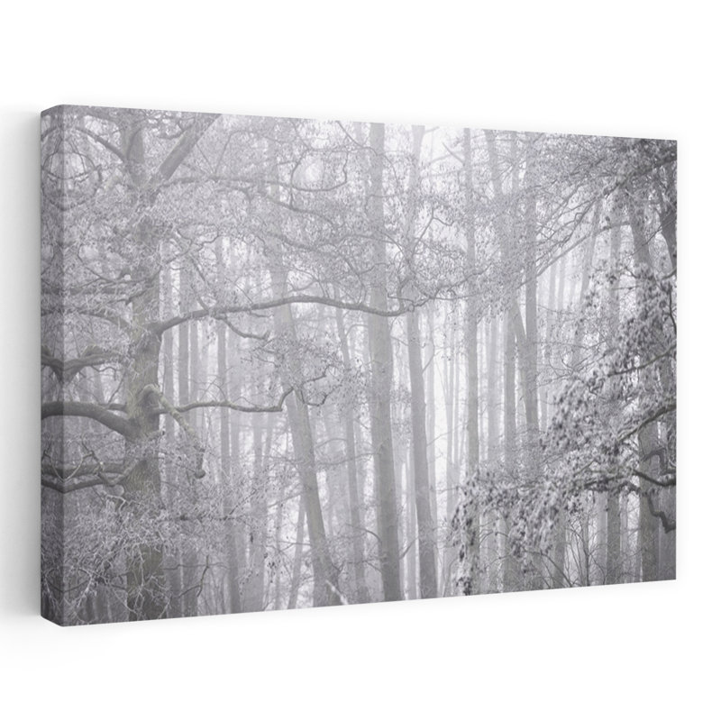 Art contemporain contemporain, paysage de forêt abstrait, H 32 po x l 48 po