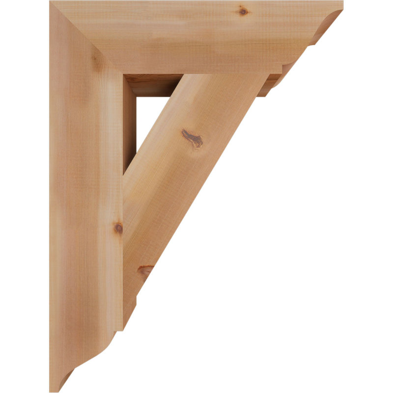 Support traditionnel, H 32 po x l 5,5 po x P 24 po, Cèdre rouge de l'Ouest (lisse)