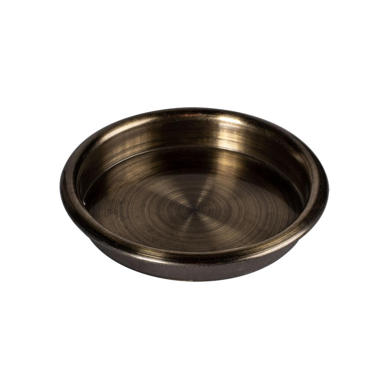 Paquet de 25 poignées en chrome satiné de 2-1 / 8 po de diamètre Outwater - aucune vis nécessaire, fabrication en acier