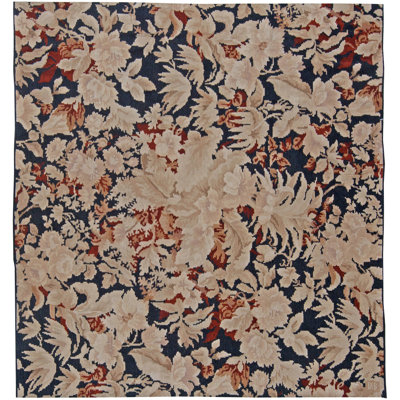 One-of-a-Kind 7'0" X 7'0" New Age Square Wool Area Rug in