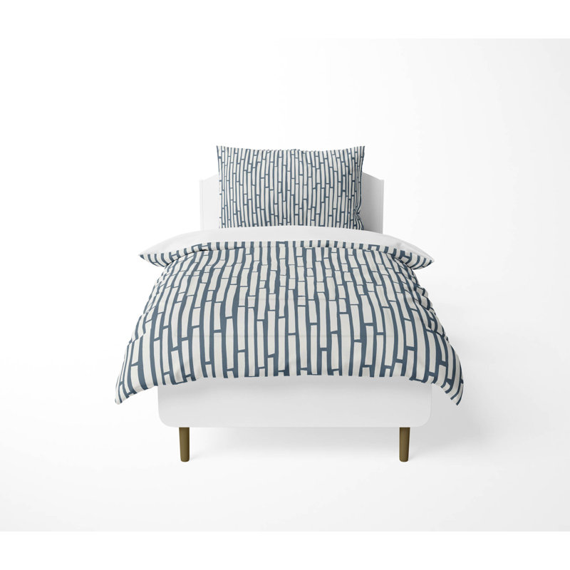 Cultural Rows Comforter Set, Blue