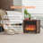 Josann 13.1'' W Brown Electric Fireplace