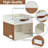 13 X 13 Inch Collapsible Storage Box With Clear Window And Handles (Pack Of 4)-636100119