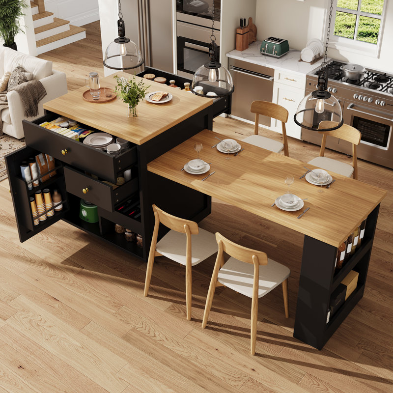 Kitchen Island, Black