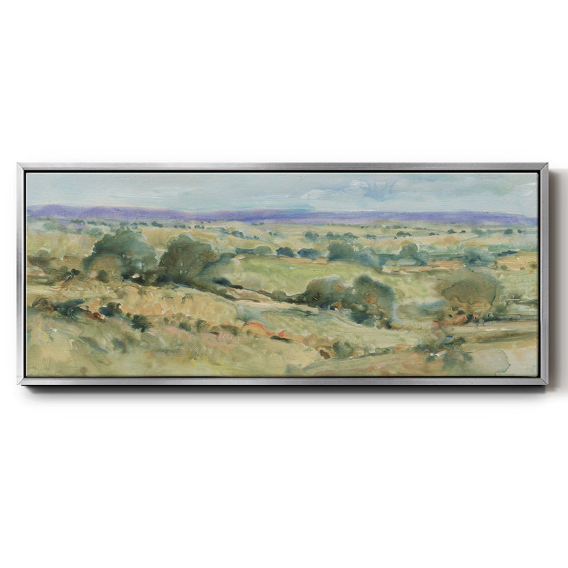 Soft Lavender Sky I- Framed Canvas