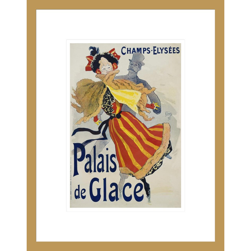 Affiche par Jules Chéret - Reproduction giclée encadrée, H 16,75 po x l 13,18 po