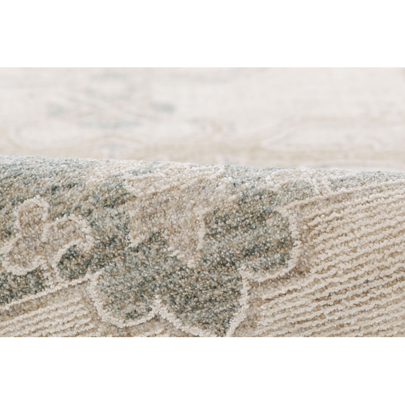 Momeni Ansel Traditional Loomed PES Blue Area Rug , Rectangle 5'3" x 7'6"
