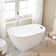 55.3" X 28.3" Freestanding Soaking Bathtub