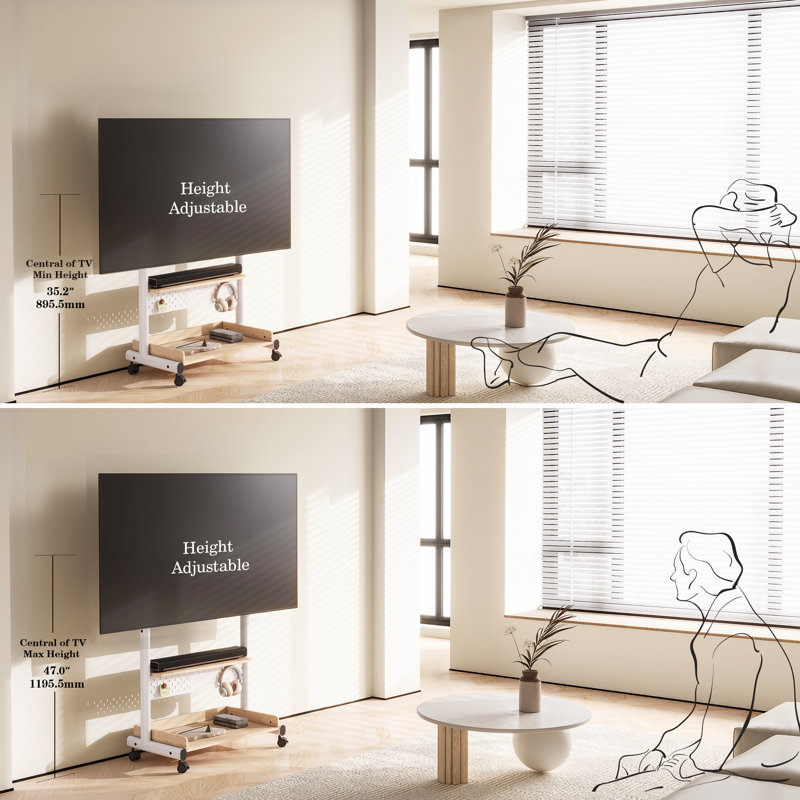 FITUEYES Floor Stand Mount, White