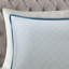 Literie en coton double / grand avec housse de couette réversible à motif bicolore et médaillon-129844868