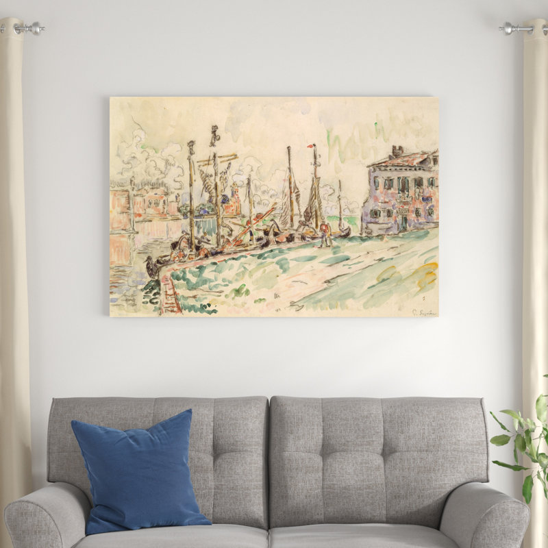 «Venice», peinture sur toile, H 32 po x l 48 po
