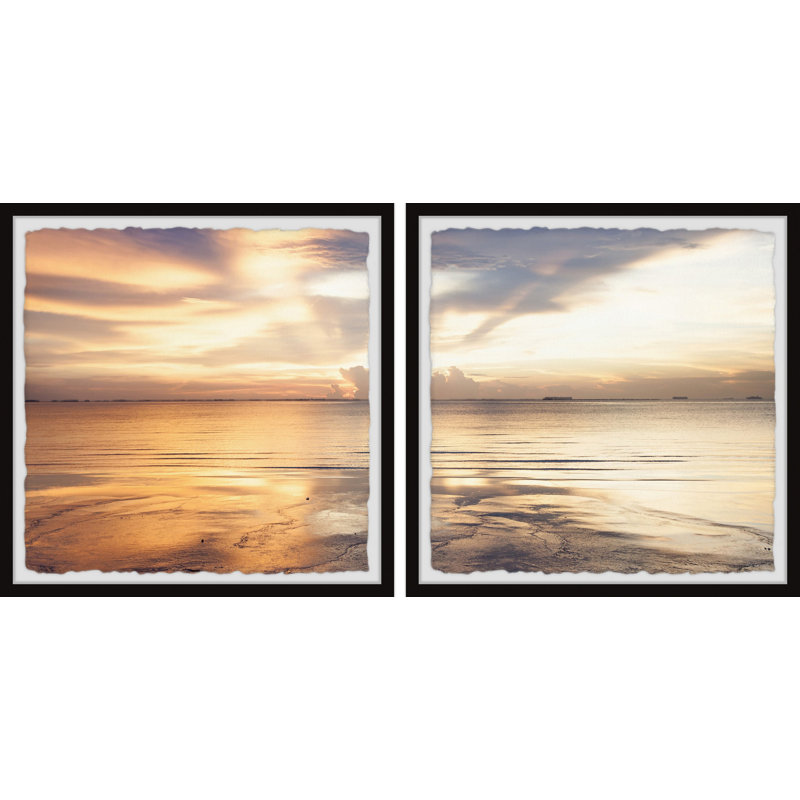 Follow The Sun - 2 Piece Single Picture Frame Print, 45cm H x 45cm W x 3.81cm D