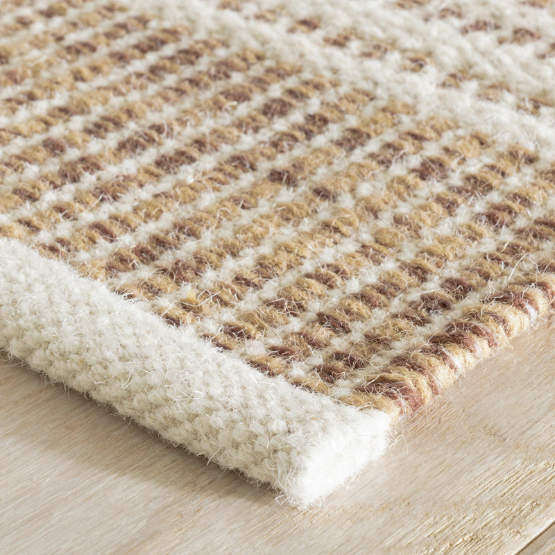 Malta Handwoven Wool Rug, Rectangle 3' x 5', Natural