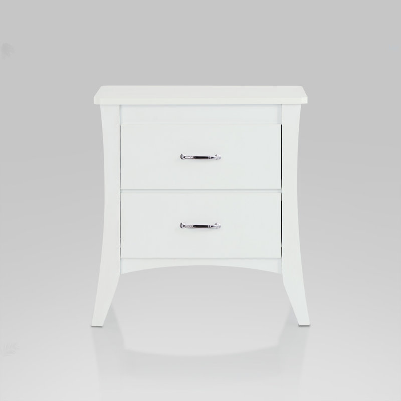 Babb White Finish Accent Table