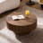 30.51" Round Wood Coffee Table