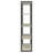 Loomis Whitewashed Grey 4-Shelf Bookshelf