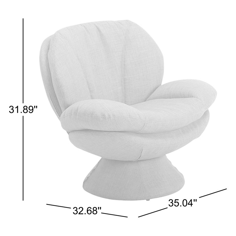 Isaias Upholstered Swivel Armchair