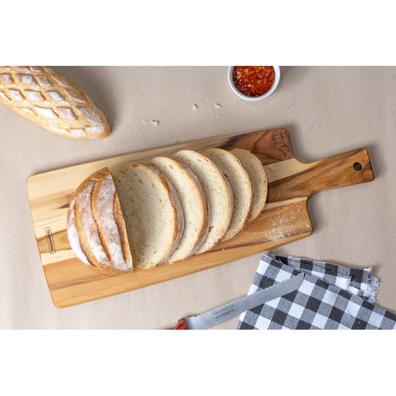 Tramontina Teak Wood Chopping Board, 19cm W x 48cm L