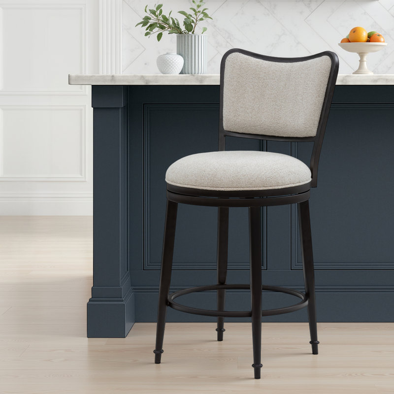 Tabouret de bar rotatif à hauteur de comptoir Conners, Tabouret de comptoir (siège d'une hauteur de 26 p