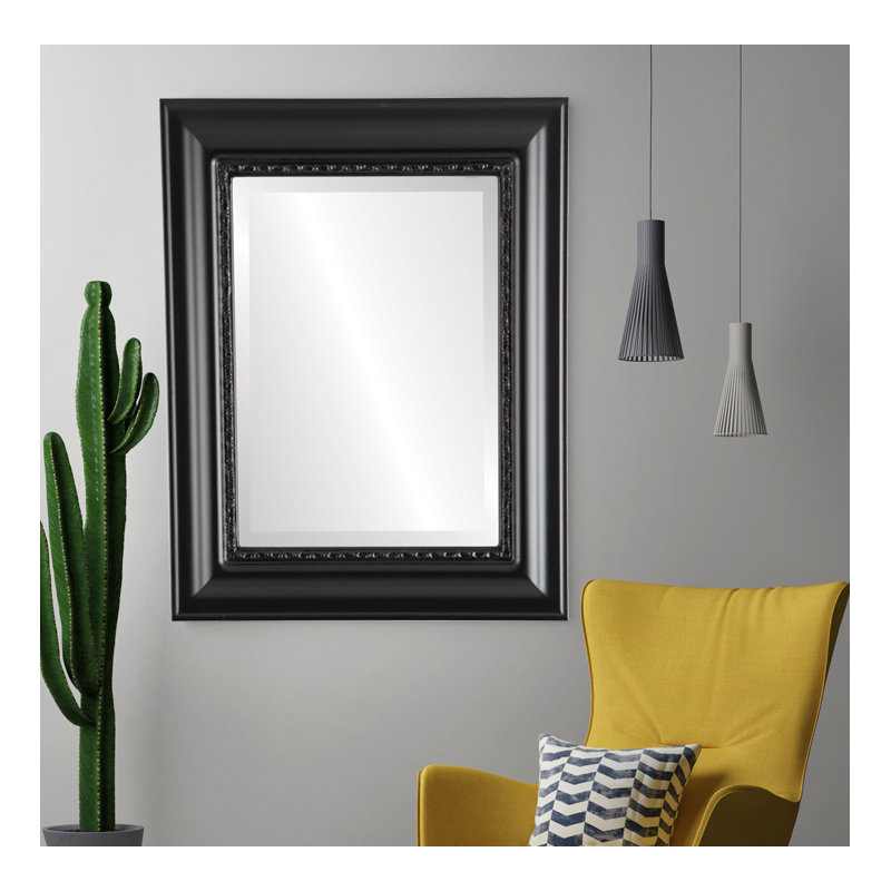 Winchelsea Rectangle Mirror, 41" x 29", Matte Black