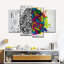 "Technique et colorée", impression sur toile 4 pièces-84275927