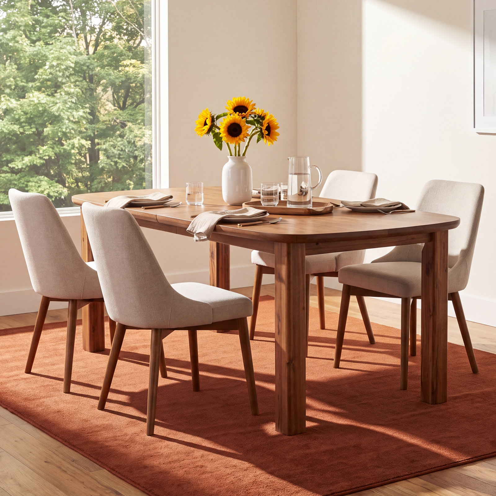 Kary 65" Extendable Acacia Dining Table