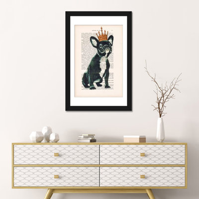 «Vintage Paper Series: Royal Bulldog», impression sur toile