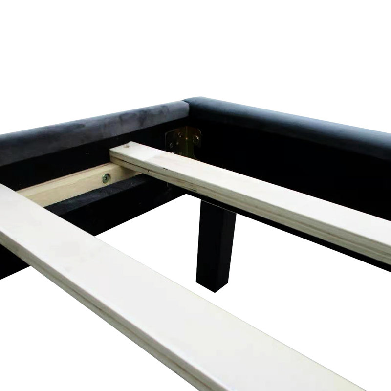 Velvet Button Upholstered Queen Bed - Wood Slat Construction Gray Color Scheme Size With Upholstery And Solid Support
