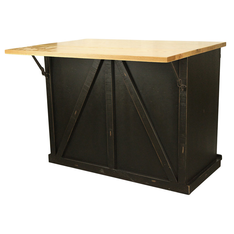 Uli Kitchen Island, Black