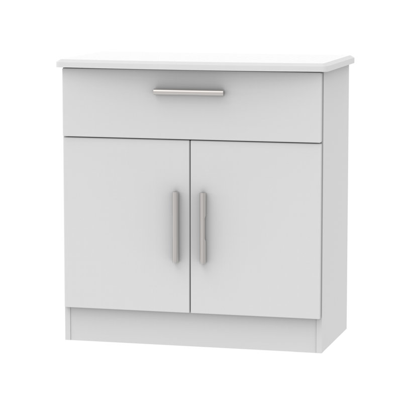 Fully Assembled Knightsbridge 1 Drawer - 2 Door Cabinet Accent Chest