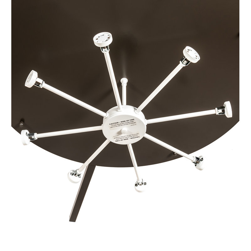Plafonnier encastré 8 lumières 60 po Retro