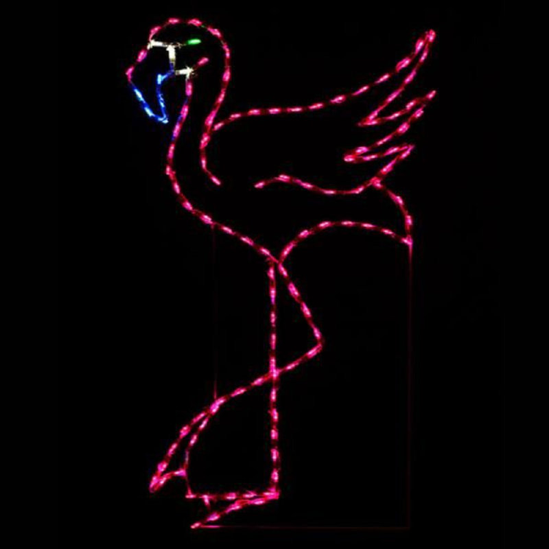 Lumières de chaîne lumineuse 126 flamant rose
