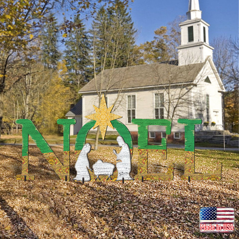 Noel Nativity Yard Lawn Art