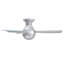  Brushed Nickel 44" Flush Mount Outdoor/Indoor Smart Ceiling Fan with Remote Control, Works With Google Assistant, Amazon Alexa and IOS/Android Mobile APP, 3000K Colour Temperature -48461475-48461474