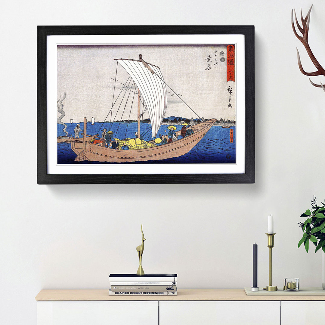 Kuwana by Utagawa Hiroshige - Picture Frame Art Print