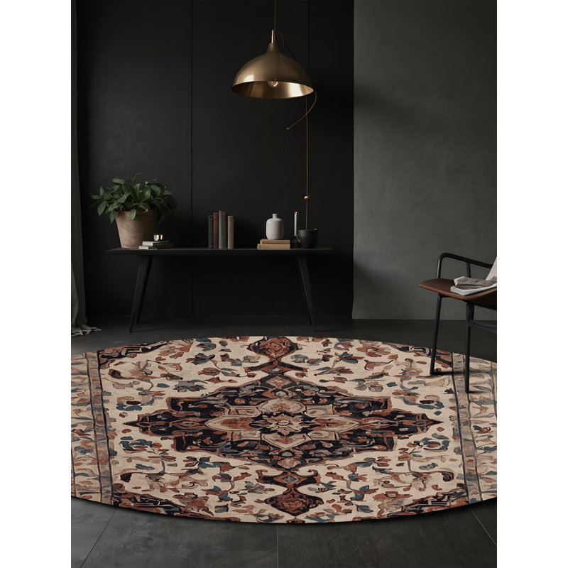 Tapis brun soyeux et moelleux, Carré 4 pi